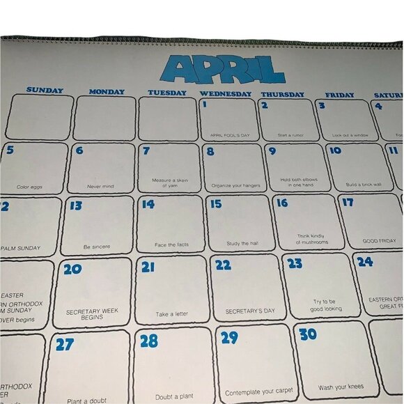 Vintage 1980-1981 Ziggy 16-months Poster Calendar 16 x 19 inch Posters - Picture 4 of 8